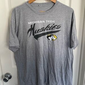 Michigan Tech Huskies Gray T-Shirt